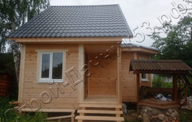 3 Брусовая баня  Б-12, 6х7,5м, 51 М², Тверская область, Конаковский район, СНТ Машиностроитель. (1)